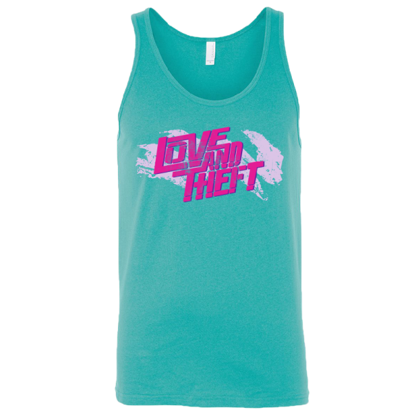 Love and Theft Unisex Teal Logo Tank Top Sale
