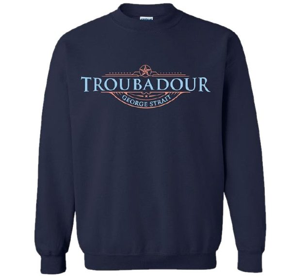 George Strait Troubadour Navy Sweatshirt Online Hot Sale