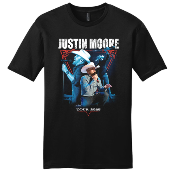 Justin Moore 2025 Photo Tour Tee Discount