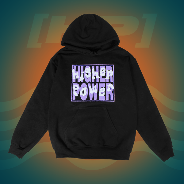 Higher Power - Purple Logo Hoodie For Cheap