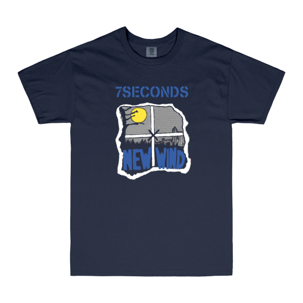 7 Seconds - New Wind Window T-Shirt (Navy) (Pre-Order) Online now