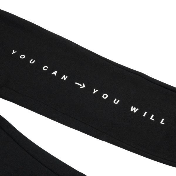 The Dream Adopters - You Can You Will Sweatpants (Black) Hot on Sale - Image 2