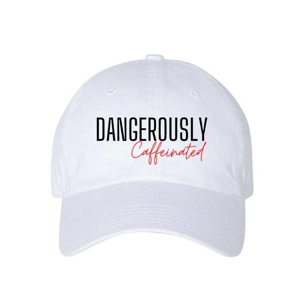 Kevin Cooney - Dangerously Caffeinated Dad Hat (White) For Discount