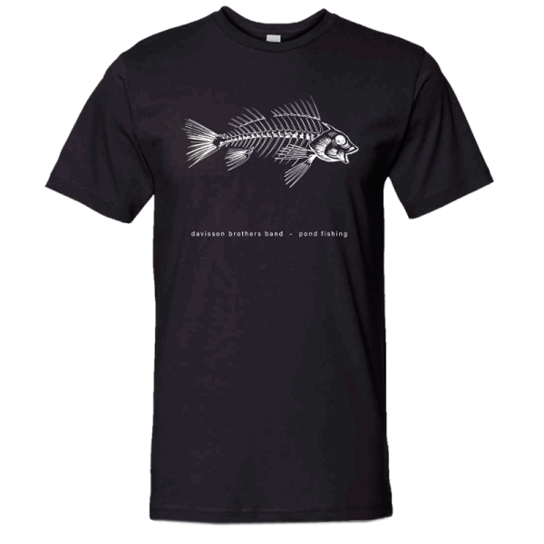 Davisson Brothers Pond Fishing Black Tee Hot on Sale - Image 2