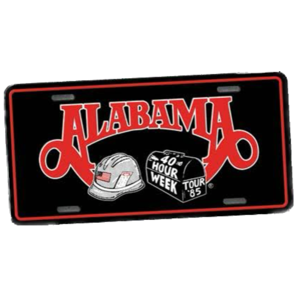 Alabama 40 Hour Week License Plate Online Sale