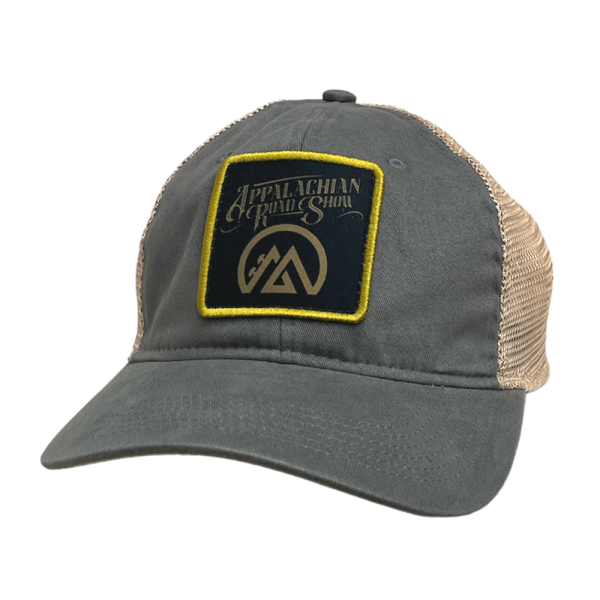 Appalachian Road Show Grey and Khaki Patch Ballcap Online now