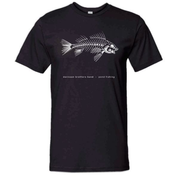 Davisson Brothers Pond Fishing Black Tee Hot on Sale