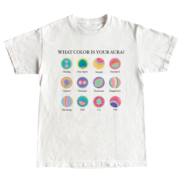 Riz La Vie - What Color Is Your Aura? Tee Online