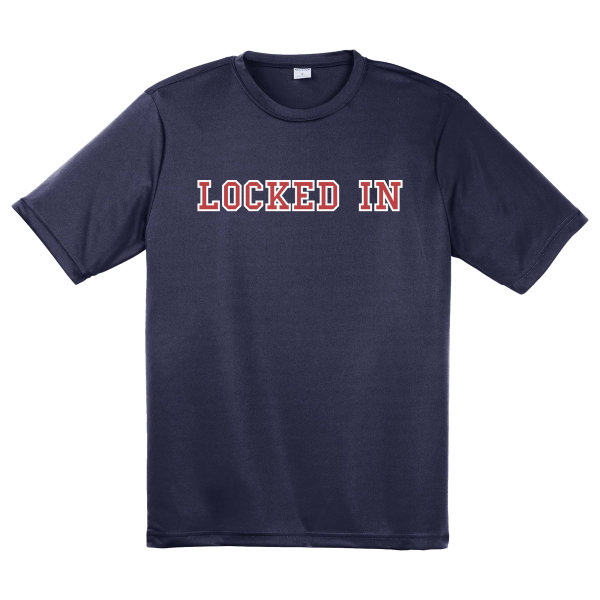Davis Clarke - Locked In Performance T-Shirt (Red White Print) on Sale