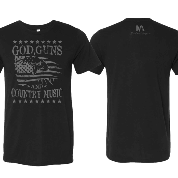 Michael Austin Black Heather Eagle Tee Fashion - Image 2