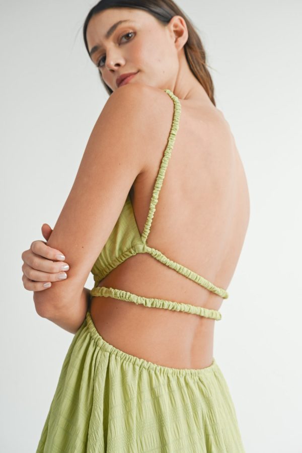 MABLE Cutout Waist Backless Maxi Dress Online Hot Sale - Image 4